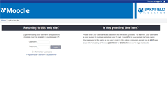 Desktop Screenshot of moodle.barnfield.ac.uk